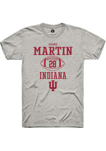 Khobie Martin Ash Indiana Hoosiers NIL Sport Icon Short Sleeve T Shirt