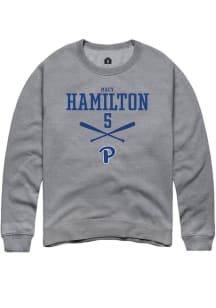 Macy Hamilton Rally Mens Graphite Pitt Panthers NIL Sport Icon Crew Sweatshirt