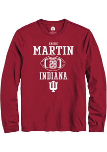 Khobie Martin Rally Mens Red Indiana Hoosiers NIL Sport Icon Tee