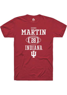 Khobie Martin Red Indiana Hoosiers NIL Sport Icon Short Sleeve T Shirt