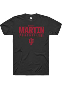 Khobie Martin  Indiana Hoosiers NIL Stacked Box Short Sleeve T Shirt