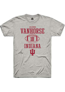 Solomon Vanhorse Ash Indiana Hoosiers NIL Sport Icon Short Sleeve T Shirt