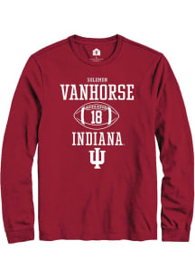 Solomon Vanhorse Rally Mens Red Indiana Hoosiers NIL Sport Icon Tee