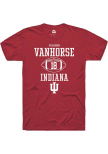 Solomon Vanhorse Red Indiana Hoosiers NIL Sport Icon Short Sleeve T Shirt