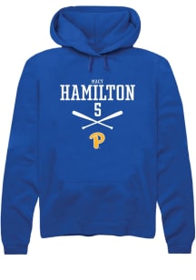 Macy Hamilton Rally Mens Blue Pitt Panthers NIL Sport Icon Hooded Sweatshirt