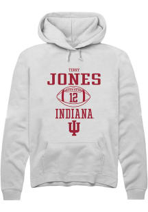 Terry Jones Rally Mens White Indiana Hoosiers NIL Sport Icon Hooded Sweatshirt