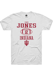 Terry Jones White Indiana Hoosiers NIL Sport Icon Short Sleeve T Shirt