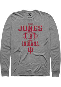 Terry Jones Rally Mens Graphite Indiana Hoosiers NIL Sport Icon Tee