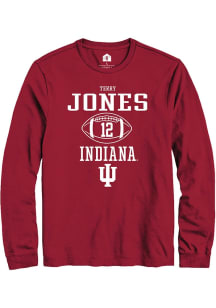 Terry Jones Rally Mens Red Indiana Hoosiers NIL Sport Icon Tee