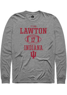 Ty Son Lawton Rally Mens Graphite Indiana Hoosiers NIL Sport Icon Tee