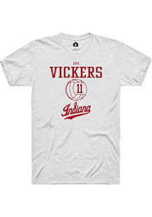 Ava Vickers  Indiana Hoosiers White Rally NIL Sport Icon Short Sleeve T Shirt