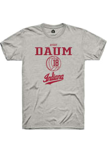 Avery Daum Ash Indiana Hoosiers NIL Sport Icon Short Sleeve T Shirt