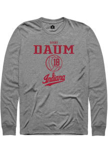 Avery Daum Rally Mens Graphite Indiana Hoosiers NIL Sport Icon Tee