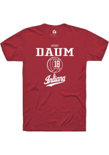 Avery Daum Red Indiana Hoosiers NIL Sport Icon Short Sleeve T Shirt
