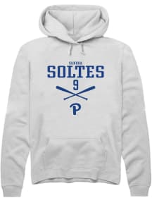 Sandra Soltes Rally Mens White Pitt Panthers NIL Sport Icon Hooded Sweatshirt