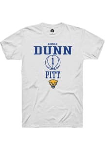 Damian Dunn White Pitt Panthers NIL Sport Icon Short Sleeve T Shirt