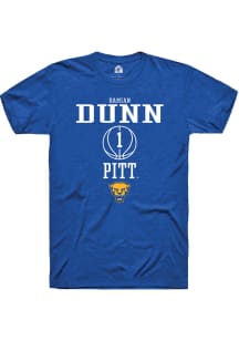 Damian Dunn Blue Pitt Panthers NIL Sport Icon Short Sleeve T Shirt