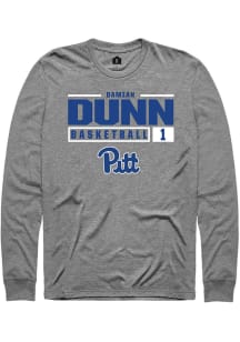 Damian Dunn Rally Mens Graphite Pitt Panthers NIL Stacked Box Tee