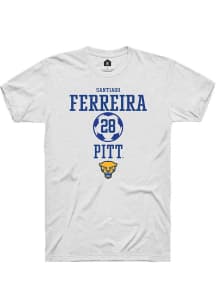 Santiago Ferreira White Pitt Panthers NIL Sport Icon Short Sleeve T Shirt