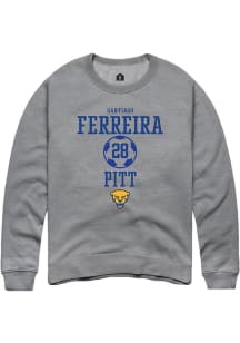 Santiago Ferreira Rally Mens Graphite Pitt Panthers NIL Sport Icon Crew Sweatshirt
