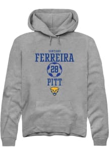 Santiago Ferreira Rally Mens Graphite Pitt Panthers NIL Sport Icon Hooded Sweatshirt
