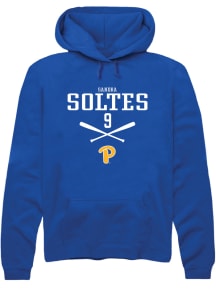 Sandra Soltes  Rally Pitt Panthers Mens Blue NIL Sport Icon Long Sleeve Hoodie