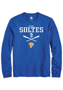 Sandra Soltes  Pitt Panthers Blue Rally NIL Sport Icon Long Sleeve T Shirt