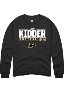 Adam Kidder Rally Mens  Purdue Boilermakers NIL Stacked Box Crew Sweatshirt