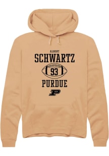 Albert Schwartz Rally Mens Gold Purdue Boilermakers NIL Sport Icon Hooded Sweatshirt