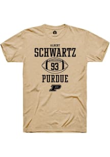 Albert Schwartz Gold Purdue Boilermakers NIL Sport Icon Short Sleeve T Shirt