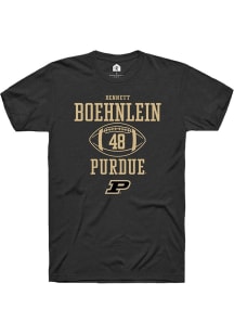 Bennett Boehnlein Black Purdue Boilermakers NIL Sport Icon Short Sleeve T Shirt