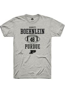 Bennett Boehnlein Ash Purdue Boilermakers NIL Sport Icon Short Sleeve T Shirt