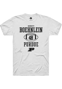 Bennett Boehnlein White Purdue Boilermakers NIL Sport Icon Short Sleeve T Shirt