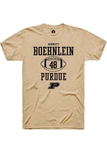 Bennett Boehnlein Gold Purdue Boilermakers NIL Sport Icon Short Sleeve T Shirt