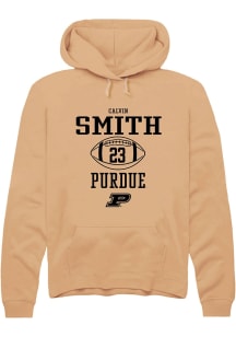 Calvin Smith Rally Mens Gold Purdue Boilermakers NIL Sport Icon Hooded Sweatshirt