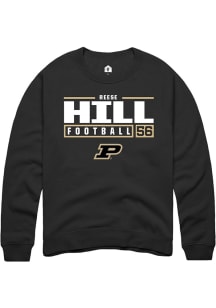 Reese Hill Rally Mens  Purdue Boilermakers NIL Stacked Box Crew Sweatshirt