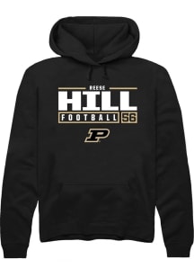 Reese Hill Rally Mens  Purdue Boilermakers NIL Stacked Box Hooded Sweatshirt