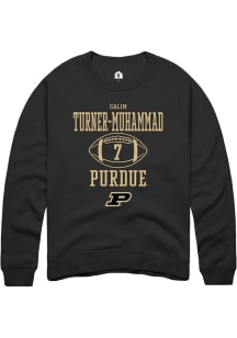 Salim Turner-Muhammad Rally Mens  Purdue Boilermakers NIL Sport Icon Crew Sweatshirt