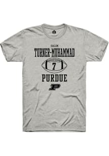 Salim Turner-Muhammad Ash Purdue Boilermakers NIL Sport Icon Short Sleeve T Shirt