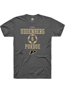 Cloey Uddenberg Dark Grey Purdue Boilermakers NIL Sport Icon Short Sleeve T Shirt