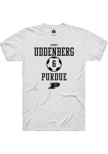 Cloey Uddenberg White Purdue Boilermakers NIL Sport Icon Short Sleeve T Shirt