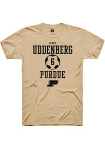 Cloey Uddenberg Gold Purdue Boilermakers NIL Sport Icon Short Sleeve T Shirt