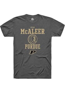 Ryan McAleer Dark Grey Purdue Boilermakers NIL Sport Icon Short Sleeve T Shirt