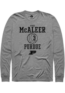 Ryan McAleer Rally Mens Graphite Purdue Boilermakers NIL Sport Icon Tee