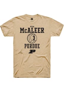 Ryan McAleer Gold Purdue Boilermakers NIL Sport Icon Short Sleeve T Shirt