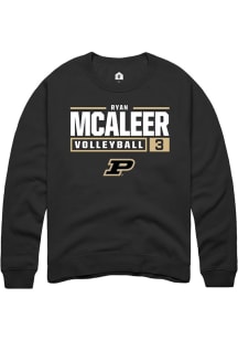 Ryan McAleer Rally Mens  Purdue Boilermakers NIL Stacked Box Crew Sweatshirt