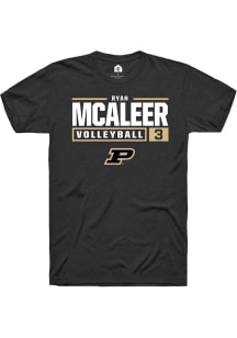 Ryan McAleer  Purdue Boilermakers NIL Stacked Box Short Sleeve T Shirt