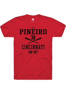 Joel Pineiro Red Cincinnati Bearcats NIL Sport Icon Short Sleeve T Shirt