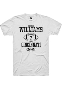 Chance Williams  Cincinnati Bearcats White Rally NIL Sport Icon Short Sleeve T Shirt