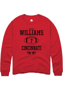 Chance Williams  Rally Cincinnati Bearcats Mens Red NIL Sport Icon Long Sleeve Crew Sweatshirt